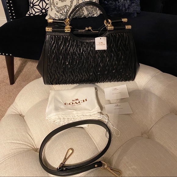 ✨SOLD!✨SALE✨COACH✨NWT MADISON GATHERED LEATHER BAG - Picture 8 of 15